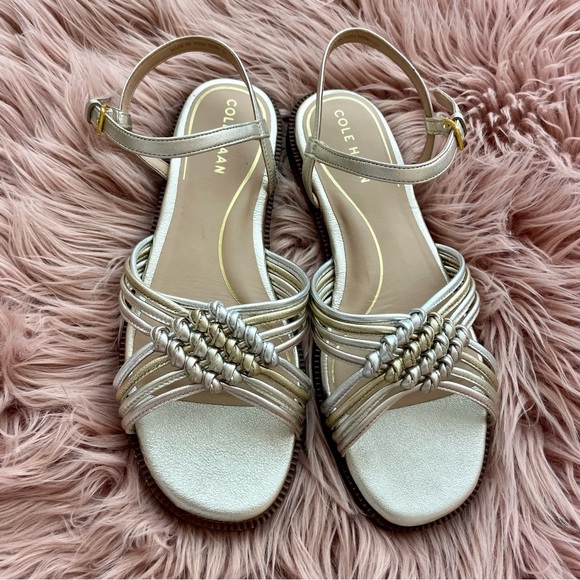 Cole haan sandal leather 3 tons size 38 - Picture 2 of 7